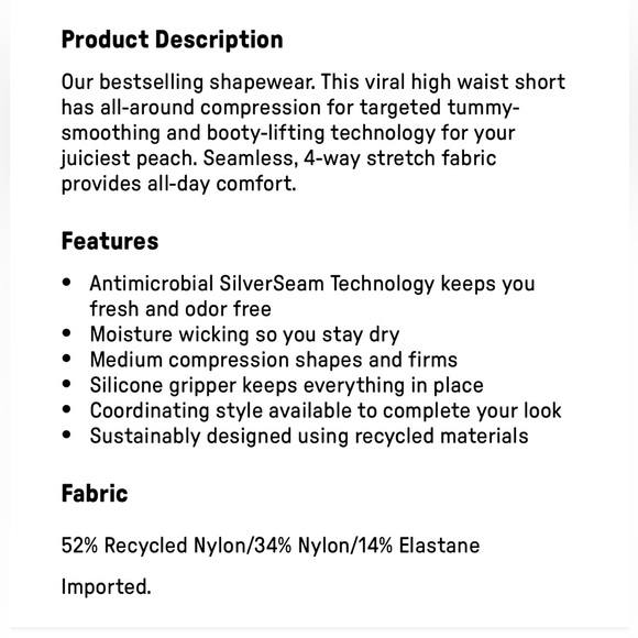 Fabletics YITTY Nearly Naked Shapewear High Waist Short - Picture 6 of 11